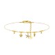 BRACCIALE STELLA MARINA CON PICCOLE SFERE E CHARMS - YC2588B137