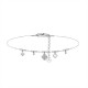 BRACCIALE QUADRIFOGLIO CON PICCOLE SFERE E CHARMS - YC2588B138