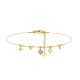 BRACCIALE QUADRIFOGLIO CON PICCOLE SFERE E CHARMS - YC2588B138