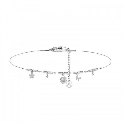 SUNFLOWER BRACELET WITH SMALL SPHERES AND CHARMS - YC2588B139