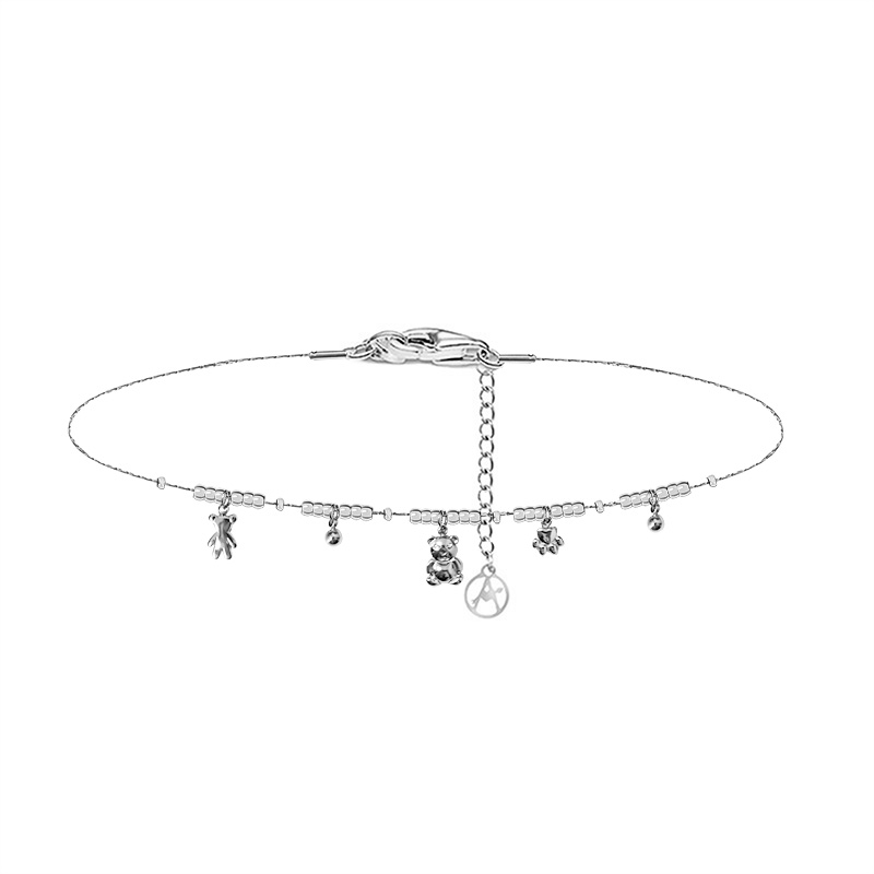 BRACCIALE ORSETTO CON PICCOLE SFERE E CHARMS - YC2588B140