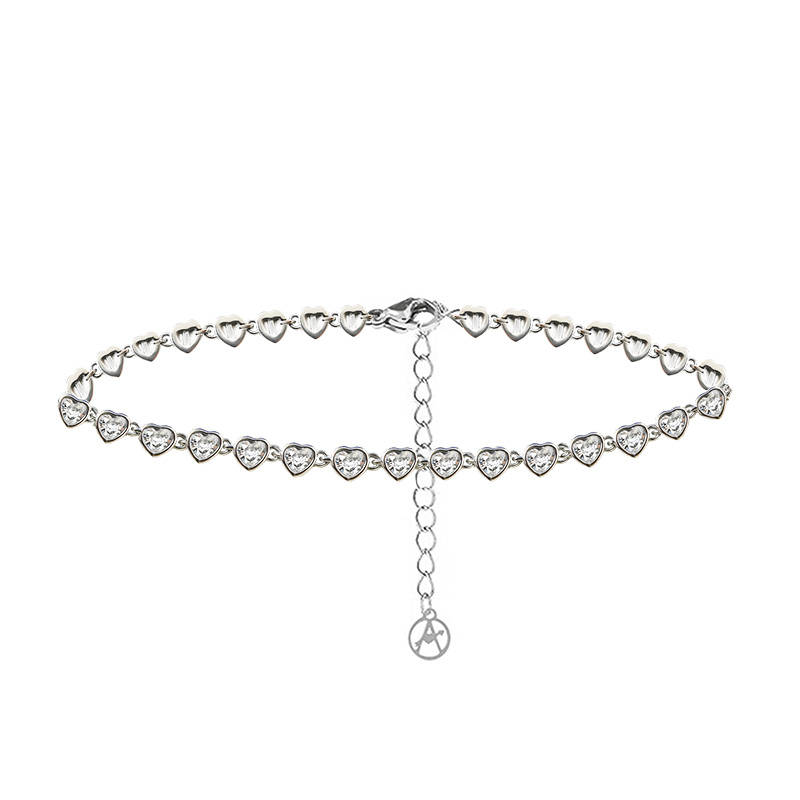 BRACCIALE CUORI CON ZIRCONE - YC2588B282