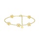 BRACCIALE 5 FIORI IN ZIRCONE - YC2588B288