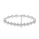BRACCIALE A QUADRIFOGLI CON STRASS COLORATI - YC2588C232