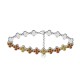 BRACCIALE A QUADRIFOGLI CON STRASS COLORATI - YC2588C232