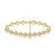 BRACCIALE A QUADRIFOGLI CON STRASS COLORATI - YC2588C232