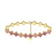 BRACCIALE A QUADRIFOGLI CON STRASS COLORATI - YC2588C232