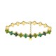 BRACCIALE A QUADRIFOGLI CON STRASS COLORATI - YC2588C232