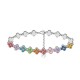 BRACCIALE A QUADRIFOGLI CON STRASS COLORATI - YC2588C232