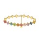 BRACCIALE A QUADRIFOGLI CON STRASS COLORATI - YC2588C232