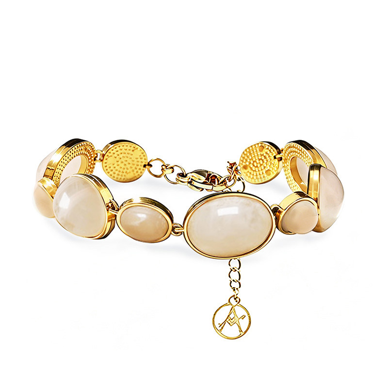 BRACCIALE A MAGLIE OVALI IN RESINA COLORATA - YC26116C912