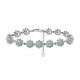 BRACCIALE A FIORI CON ZIRCONI COLORATI - YC26128C882