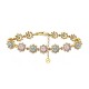 BRACCIALE A FIORI CON ZIRCONI COLORATI - YC26128C882