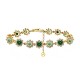 BRACCIALE A FIORI CON ZIRCONI COLORATI - YC26128C882