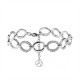 BRACCIALE MAGLIA OVALE CON ZIRCONI - YC26128C905