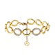 BRACCIALE MAGLIA OVALE CON ZIRCONI - YC26128C905