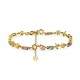 BRACCIALE GEOMETRICO CON ZIRCONI MULTITAGLIO COLORATI - YC26152C887