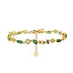 BRACCIALE GEOMETRICO CON ZIRCONI MULTITAGLIO COLORATI - YC26152C887