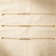 BRACCIALE DOPPIA CATENA CON ZIRCONI A BAGUETTE - YC2668C928