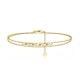 BRACCIALE DOPPIA CATENA CON ZIRCONI A BAGUETTE - YC2668C928
