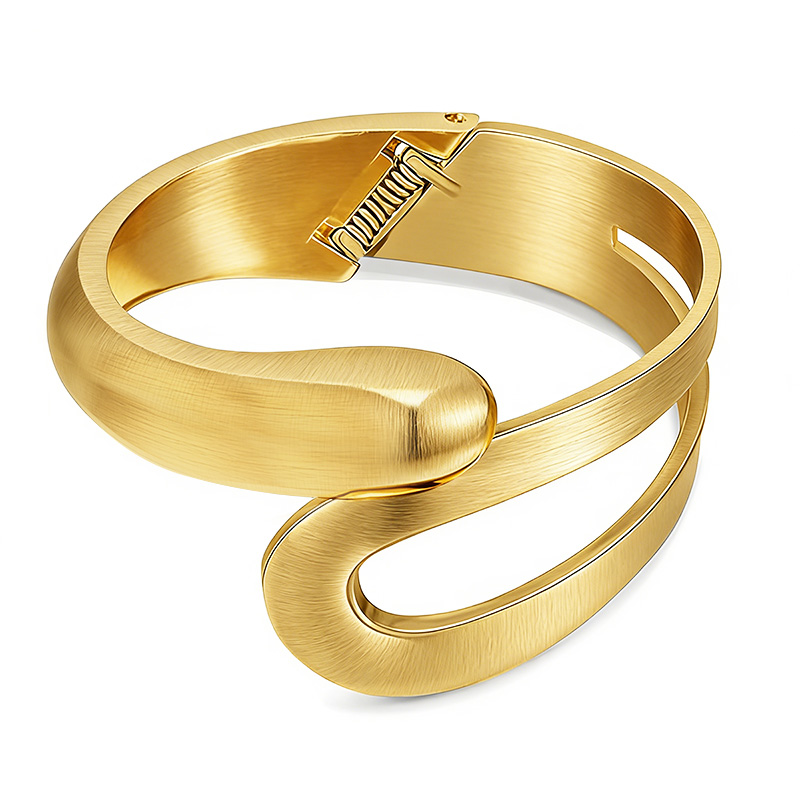 BRACCIALE RIGIDO GOCCIA TRAFORATA A MOLLA - YL2576C10