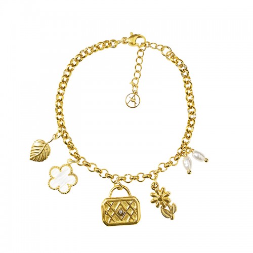 BRACCIALE A CATENA CON CHARMS - YNK24100B719