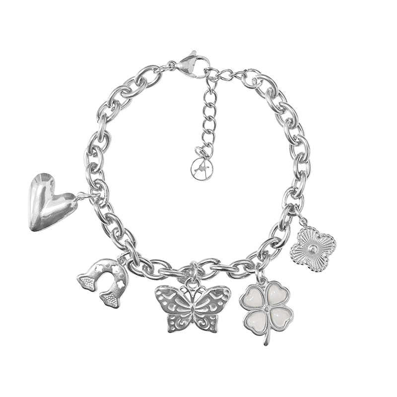 BRACCIALE A CATENA CON CHARMS - YNK24108B723