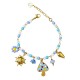 BRACCIALE CON PERLINE COLORATE E CHARMS - YNK25944C519