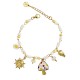 BRACCIALE CON PERLINE COLORATE E CHARMS - YNK25944C519