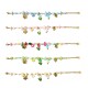 BRACCIALE CON PERLINE COLORATE E CHARMS TULIPANO - YNK25944C520
