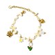 BRACCIALE CON PERLINE COLORATE E CHARMS TULIPANO - YNK25944C520