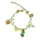 BRACCIALE CON PERLINE COLORATE E CHARMS TULIPANO - YNK25944C520