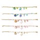 BRACCIALE CON PERLINE COLORATE E CHARMS MARINI - YNK25944C521