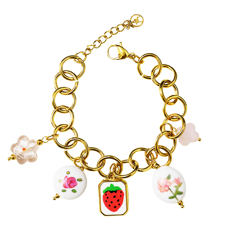 BRACCIALE A CATENA CON CHARMS - YNK25944C522