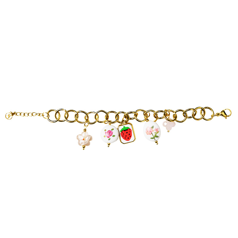 BRACCIALE A CATENA CON CHARMS - YNK25944C522
