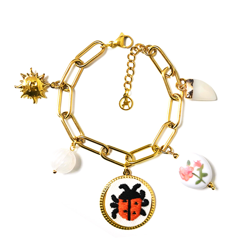 BRACCIALE A CATENA CON CHARMS - YNK25944C523