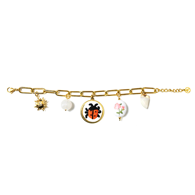 BRACCIALE A CATENA CON CHARMS - YNK25944C523