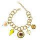 BRACCIALE A CATENA CON CHARMS - YNK25944C524