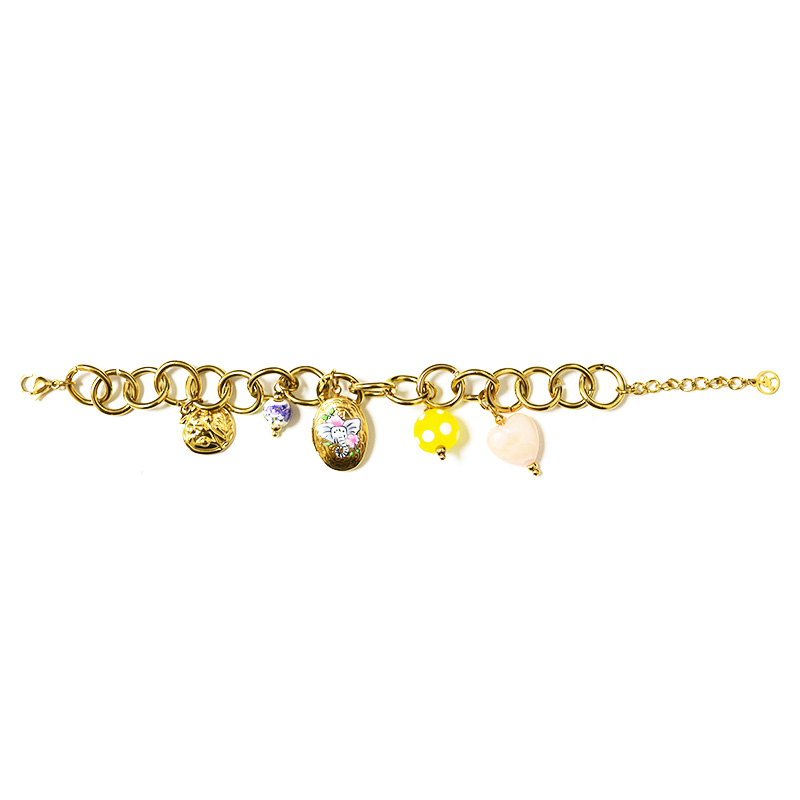 BRACCIALE A CATENA CON CHARMS - YNK25944C526