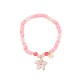 BRACCIALE ELASTICO CON PERLINE E CIONDOLO FIORE - YY2580C651