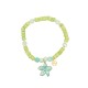 BRACCIALE ELASTICO CON PERLINE E CIONDOLO FIORE - YY2580C651
