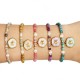 BRACCIALE REGOLABILE CON PERLINE E CIONDOLO TARTARUGA - YY2580C656