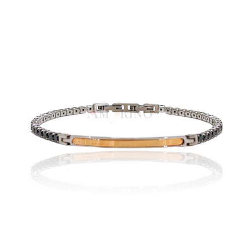 TENNIS BRACELET WITH PLATE - JN22124E63