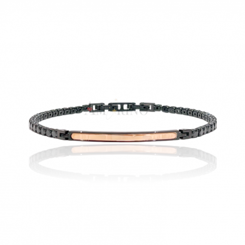 TENNIS BRACELET WITH PLATE - JN22124E63