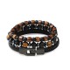 SET DI 3 BRACCIALI DA UOMO CON PIETRE - DS2444B917