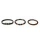 SET DI 3 BRACCIALI DA UOMO CON PIETRE - DS2444B917