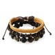 SET DI 3 BRACCIALI DA UOMO CON PIETRE - DS2444B922