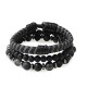 SET DI 3 BRACCIALI DA UOMO CON PIETRE - DS2444B925