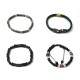 SET DI 4 BRACCIALI DA UOMO CON PIETRE - DS2444B930