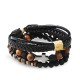 SET DI 3 BRACCIALI DA UOMO CON PIETRE - DS2444B934